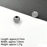 Perles ovales en argent plaqué cuivre, perles en forme de baril, perles individuelles, accessoires et ornements à la mode