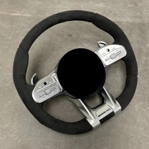 Volant en alcantara pour Mercedes W221 S65 Amg Cl550 Cl63 S63 E43 Amg 2017 - Product Image 2