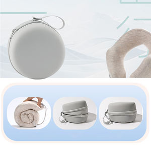 100% bantal perjalanan busa memori murni penting untuk pesawat mobil perjalanan kantor Napping berkemah disesuaikan bahan katun Logo - Product Image 4