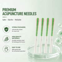 Aiguilles d'acupuncture à manche en plastique pour usage unique, pour la thérapie d'acupuncture
