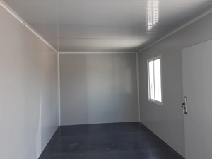 อาคารสำนักงานสำเร็จรูปจากตู้คอนเทนเนอร์เหล็กสมัยใหม่ บ้านแบบโมดูลาร์ ขยายได้ พับเก็บได้ เคลื่อนย้ายสะดวก เป็นมิตรกับสิ่งแวดล้อม ติดตั้งรวดเร็ว - Product Image 2