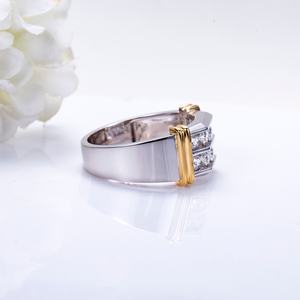 Messi Gems MSR-1570 Or blanc 18 carats Diamant de forme ronde Bijoux pour hommes - Product Image 5