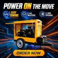 Générateur diesel 30 kW 30 kVA, générateur triphasé sur remorque 40 kW 50 kW, générateur diesel 30 kVA 30 kW