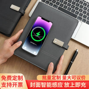 ชุดของขวัญสมุดโน้ตหนังแบบกำหนดเอง พร้อมพิมพ์โลโก้ สมุดโน้ตธุรกิจอเนกประสงค์สำหรับสำนักงาน กระดาษดาหลินแบบถอดได้ 80 แกรม - Product Image 2