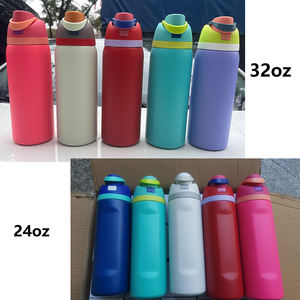 OW2 304 paslanmaz çelik spor 24oz su şişesi spor kulplu fincan Macaron renk termos bardak büyük saman meyve kupası - Product Image 6