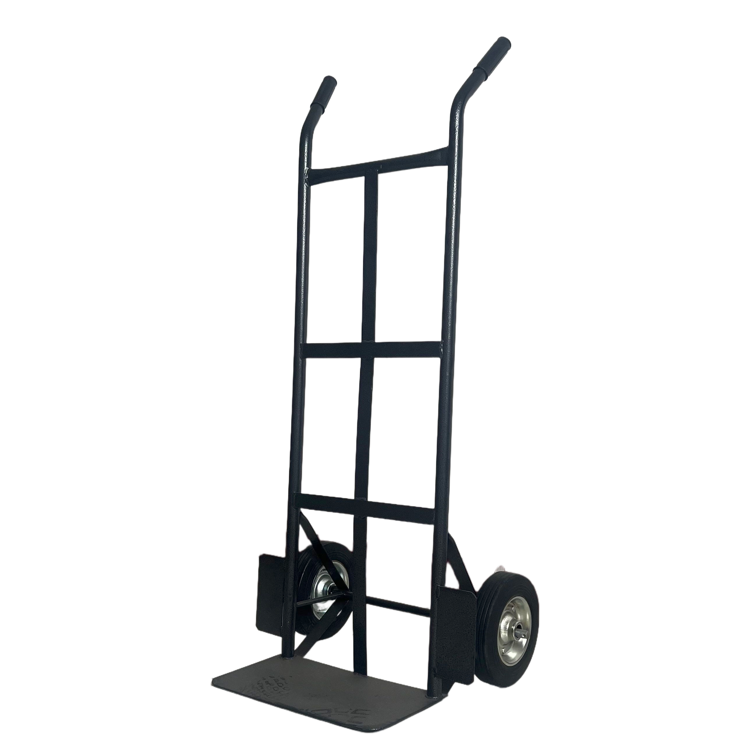 Industrial Steel Platform Two-Wheel Foldable Stackable Hand Trolley with 200kg Load Capacity Portable for Shopping & Storage