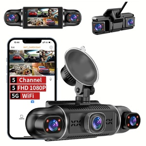 360 độ toàn cảnh Xe DVR 3-inch Màn hình 5 kênh Video <span class=keywords><strong>Recorder</strong></span> 170 độ Dashcam 5gwifi SENTINEL chế độ đậu xe giám sát - Product Image 1