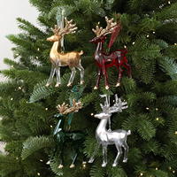 Pendentif de Noël 3D en forme de cerf, de haute qualité, populaire et durable, fourni directement par l'usine chinoise, décoration pour arbre de Noël