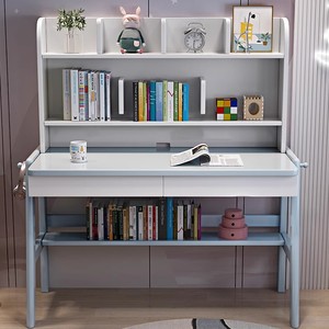 Sillas de escritorio estrechas de madera maciza para ordenador, escritorio sencillo para oficina en casa, dormitorio pequeño, mesa larga, sillas de comedor incluidas - Product Image 2