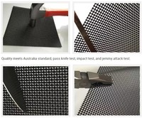 Innovations Fly Moustiquaire de sécurité pour fenêtre et porte, en maille 14x14, en acier inoxydable et alliage d'aluminium, à tissage uni