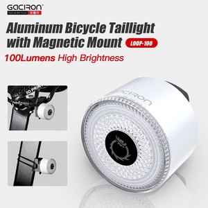 Acessórios para Bicicleta Gaciron LOOP-100 100LM Luz Traseira Magnética com Bateria e Detecção de Freio - Product Image 1
