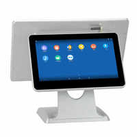 FYJ-M60 15.6 ''double écran tout en un système Pos Machine de paiement en espèces en métal caisse enregistreuse automatique électronique