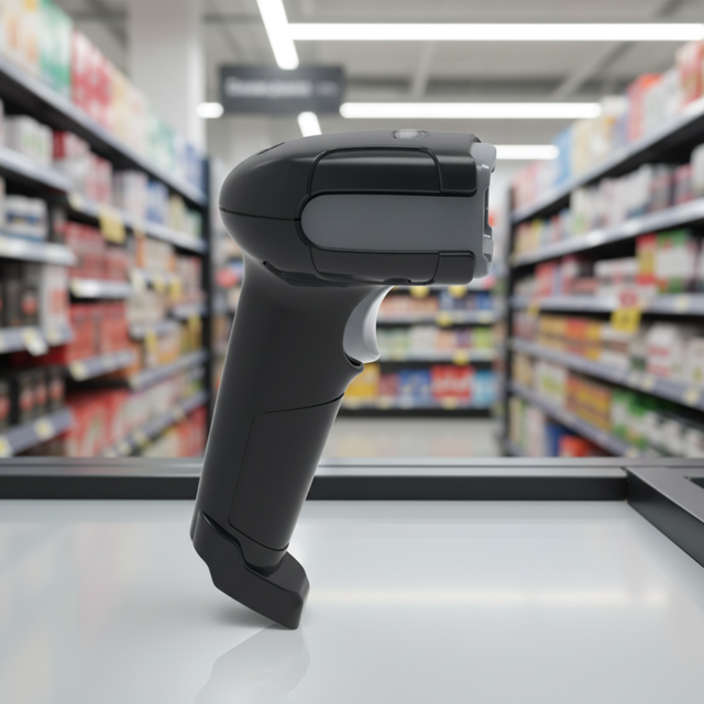 2.4G Wireless Barcode Scanner POS 2D QR Code Reader Handheld Barcode Scanner
