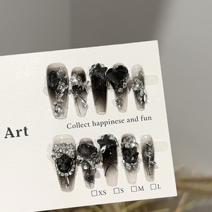 <span class=keywords><strong>Uñas</strong></span> Postizas Acrílicas Hechas a Mano <span class=keywords><strong>de</strong></span> Alta Gama, <span class=keywords><strong>Diseño</strong></span> <span class=keywords><strong>de</strong></span> Encaje Blanco <span class=keywords><strong>con</strong></span> Pedrería, <span class=keywords><strong>Uñas</strong></span> Stiletto - Product Image 5