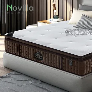 10 inch single double queen king size vacuum compressed best selling continuous spring mattress from China mattress factory