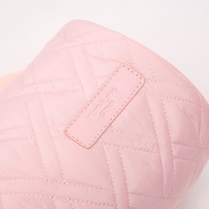 กระเป๋าสะพายไหล่ผ้าควิลท์สีชมพูแฟชั่นสำหรับผู้หญิง - Product Image 6