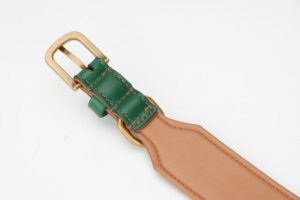 Großhandel Maßgefertigtes Wasserdichtes Leder Luxus-Hundehalsband für Training für Hunde - Product Image 5