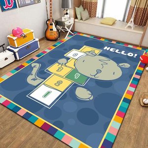 Tapis <span class=keywords><strong>de</strong></span> sol éducatif pour enfants en fausse fourrure <span class=keywords><strong>de</strong></span> cachemire, motif dessin animé, pour <span class=keywords><strong>jeu</strong></span> <span class=keywords><strong>de</strong></span> <span class=keywords><strong>marelle</strong></span>, chambre à coucher, tatami, fenêtre en baie, couverture <span class=keywords><strong>de</strong></span> chevet créative - Product Image 5