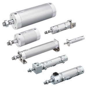 กระบอกลมขนาดเล็ก Smc รุ่น Cm2-Xc4 แบบสองทาง ทำจากสแตนเลส พร้อมแกนนำทาง มาตรฐาน Iso - Product Image 1