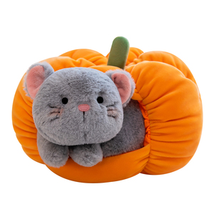 Offre Spéciale mignon citrouille nid en peluche PP coton <span class=keywords><strong>chat</strong></span> nid poupée <span class=keywords><strong>pour</strong></span> enfants <span class=keywords><strong>pour</strong></span> cadeau d'anniversaire soulagement du Stress canapé oreiller <span class=keywords><strong>coussin</strong></span> - Product Image 1