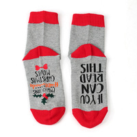 Chaussettes personnalisées pour femmes, Noël, hiver, tricotées, Père Noël, rennes, coton respirant, motif dessin animé, usage quotidien