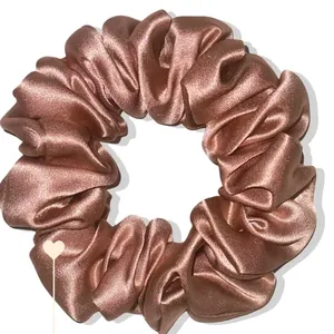 100% Pure Moerbei Charmeuse 22Mm Geweven Zijden <span class=keywords><strong>Scrunchie</strong></span> 5Cm Haarbanden Aanbevolen 100% Zijden Scrunchies - Product Image 3