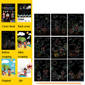 Gran oferta, arquitectura de referencia clásica china, escena nocturna, pintura para rascar, libro para rascar, estudiante, pintura creativa para rascar DIY - Product Image 2