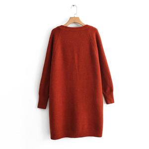 Cardigan in Maglia Oversize da Donna Stile Languido Tinta Unita, Caldo e Casual per Autunno Inverno - Giacca Lunga - Product Image 5