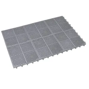 Indoor Hot Sales Non-Slip PVC Bath Changing Room Mats Vinyl Grid Swimming Pools Interlocking Splicing Tiles Mat for Sauna Room