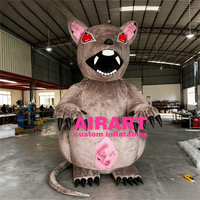 Souris gonflable de haute qualité pour les décorations d'événements zoologiques, souris géante gonflable en peluche personnalisée