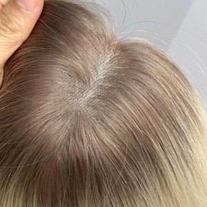 Nuovo Prodotto: <span class=keywords><strong>Topper</strong></span> per capelli vergini 4*5 Kinky Straight con base mono piatta e linea naturale, pronto per la spedizione - Product Image 4