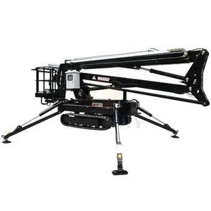 CE Tuv 10m 15m 20m Telescopic Articulated Compact Tracked Manlift With 360 Degree Rotary