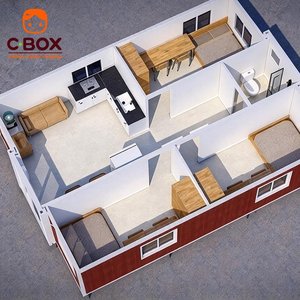Cbox 20 pieds – Bureau de chantier modulaire préfabriqué moderne pour camp de construction, hébergement temporaire, maison conteneur extensible pour jardin - Product Image 5