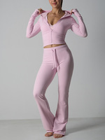 Fabricants de vêtements pour femmes, ensemble deux pièces, leggings de yoga pour femmes, ensemble pantalon de survêtement et sweat-shirt