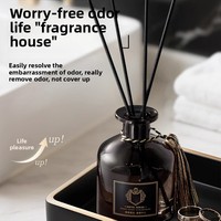 Ensembles de diffuseurs de roseaux d'intérieur haut de gamme parfum d'huile essentielle de parfum de gardénia de longue durée pour les ornements de chambre d'hôtel toilettes