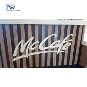 Mostrador de Barra para Cafetería <span class=keywords><strong>MC</strong></span> Donald de Diseño Moderno con Superficie Sólida y Exhibición - Product Image 5