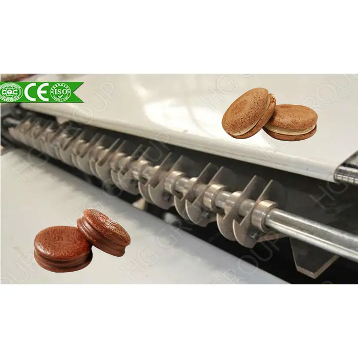 Migliorare l'uscita HG gruppo cibo macchina automatica Orion chocopie linea di produzione deliziosa torta di cioccolato macchina per fare