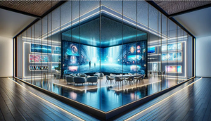 Módulo de Pantalla LED P8 Flexible Transparente, Adhesivo al Vidrio para Exhibición en Cortinas de Tiendas - Product Image 4