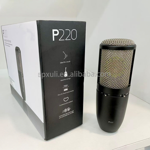 Microphone de studio professionnel P220 à large diaphragme, à condensateur, pour chant, voix off, diffusion radio, podcast, travail de diffusion - Product Image 5