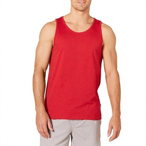 Men Polyester Tank <b>Top</b> Sustainable Organic Fabric Sleeveless Shirt with Classic Fit Designed for Summer Gym Casual Wear - Product Image 1