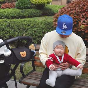 Evrensel pamuk kreş bebek bezi organizatör çantası ile yalıtımlı fincan tutucu asılı bebek bebek çantası anne ve bebek için - Product Image 2