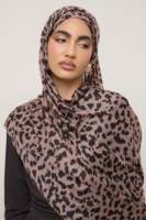 Tendance 2027 : Voile long musulman respirant en modal imprimé, personnalisable avec logo, vente en gros, collection automne, qualité supérieure, pour couverture de tête modeste