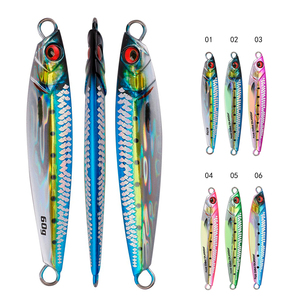 Jigging Pro 40g 60g 80g di acqua salata in metallo Slow pece Jigs Fish attirano la <span class=keywords><strong>spigola</strong></span> <span class=keywords><strong>Pesca</strong></span> - Product Image 1