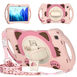 Housse de protection complète pour tablette avec motif de chat de dessin animé, résistante aux chocs et aux chutes, compatible avec <span class=keywords><strong>iPad</strong></span> Mini <span class=keywords><strong>1</strong></span>-5, <span class=keywords><strong>iPad</strong></span> <span class=keywords><strong>Air</strong></span> - Product Image 2