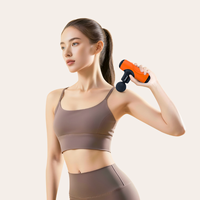 Beoka Mini pistolet de massage personnalisé pour les épaules, outils de massage des tissus profonds, 4 têtes, percussion, moteur sans balais, pistolets de massage