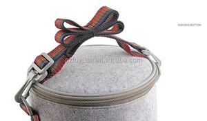 กระเป๋าใส่กล่องข้าวเก็บความเย็นแบบพกพากระเป๋าใส่น้ำแข็งทรงกลมกระเป๋าปิคนิคกลางแจ้งแบบถือ - Product Image 5