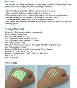 <b>Handheld</b> Vein Finder Children Adults Portable Vein Viewer Medical 7 Colors Infrared <b>Scanner</b> Detector - Product Image 2