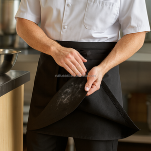 Delantal de Chef para Restaurantes, Delantal de Cintura de 4 Vías, Diseño Personalizado para Mayor Comodidad y Estilo - Product Image 1