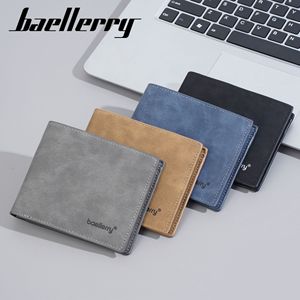 Baellerry Men's Bi-Fold <b>Wallet</b> Gray Multi-Card Slot Horizontal Bill <b>Holder</b> Everyday Use - Product Image 3