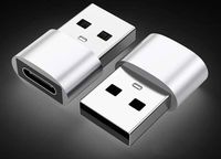 Metal Shell USB Tipe C Female Ke USB A Male Transfer Data Power Charge dengan Otg Adapter untuk Stik Memori dan untuk Pengisian Phon
